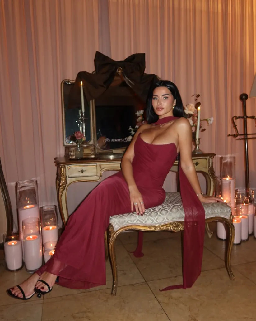 Aniyah - Strapless Bodycon Maxi Dress