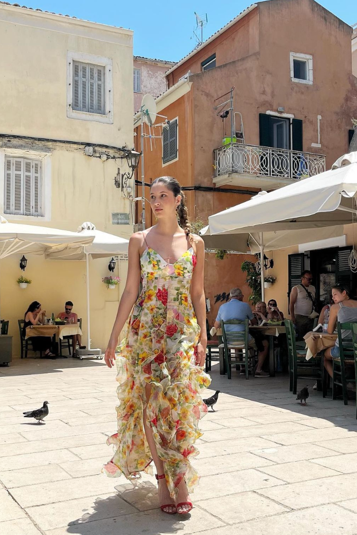 Saskia - Ruffle Maxi Dress