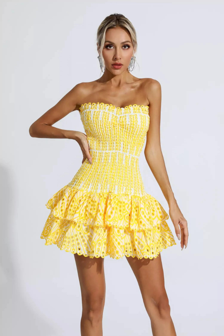 Anya - Ruffle Mini Dress