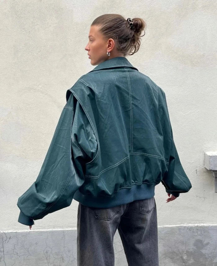 Zanala - Oversized leather jacket