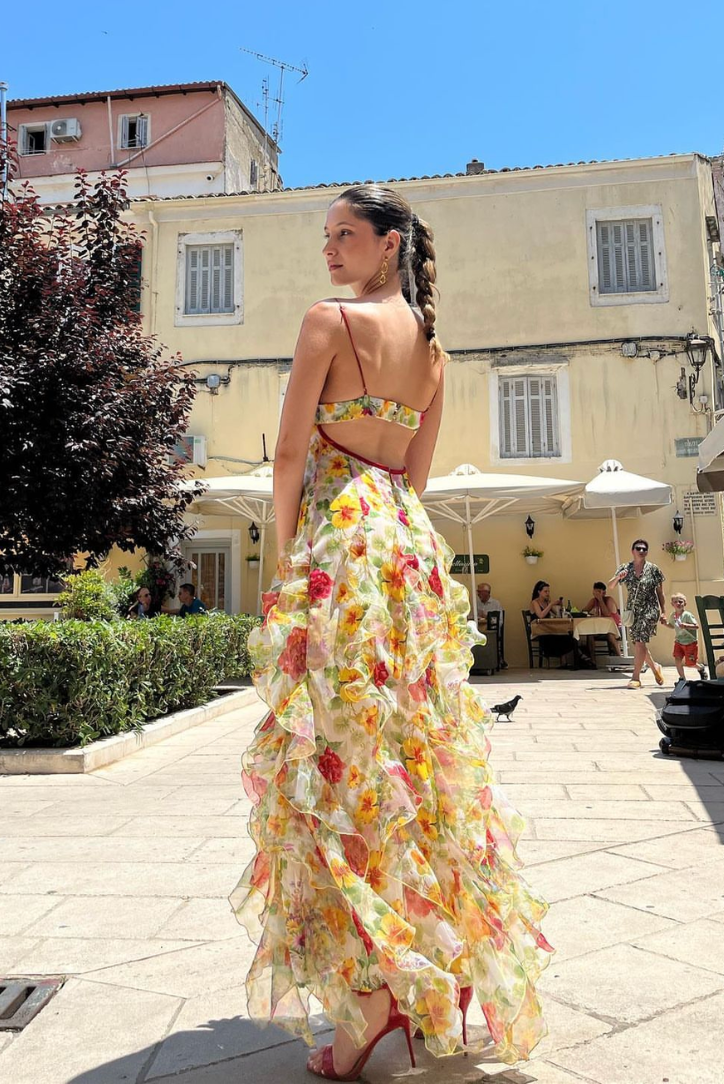Saskia - Ruffle Maxi Dress