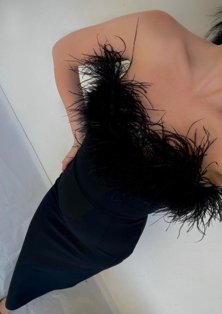 Anastasia - Luxurious Feather Dress