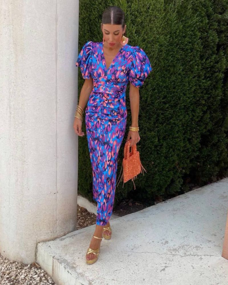 Camille - Puff Sleeves Dress
