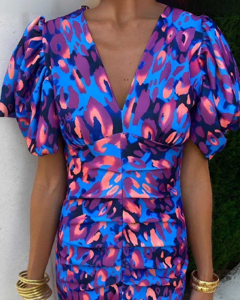 Camille - Puff Sleeves Dress