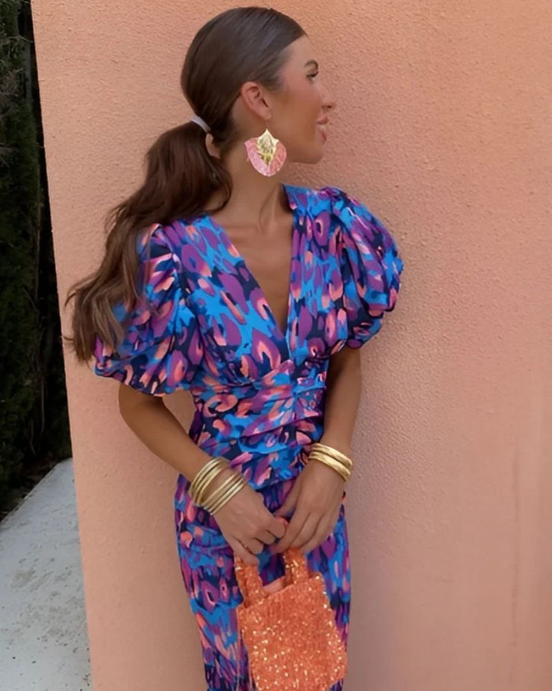 Camille - Puff Sleeves Dress