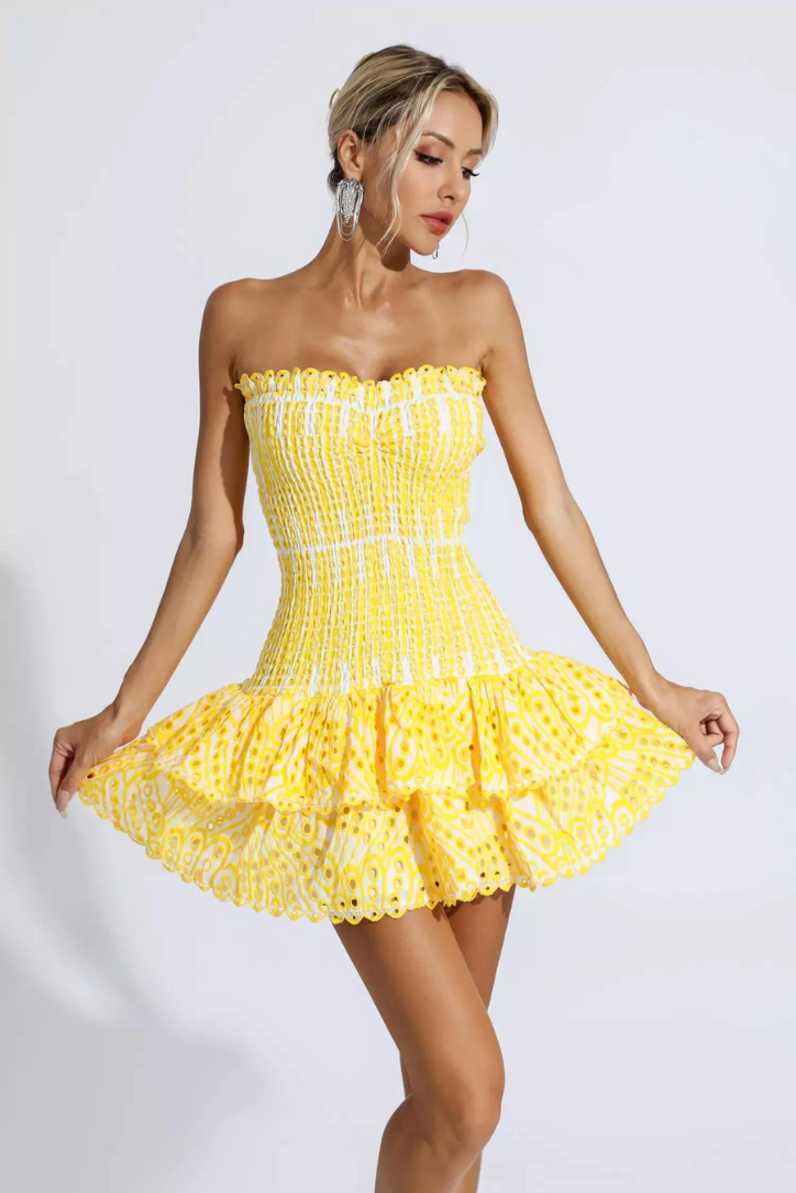Anya - Ruffle Mini Dress