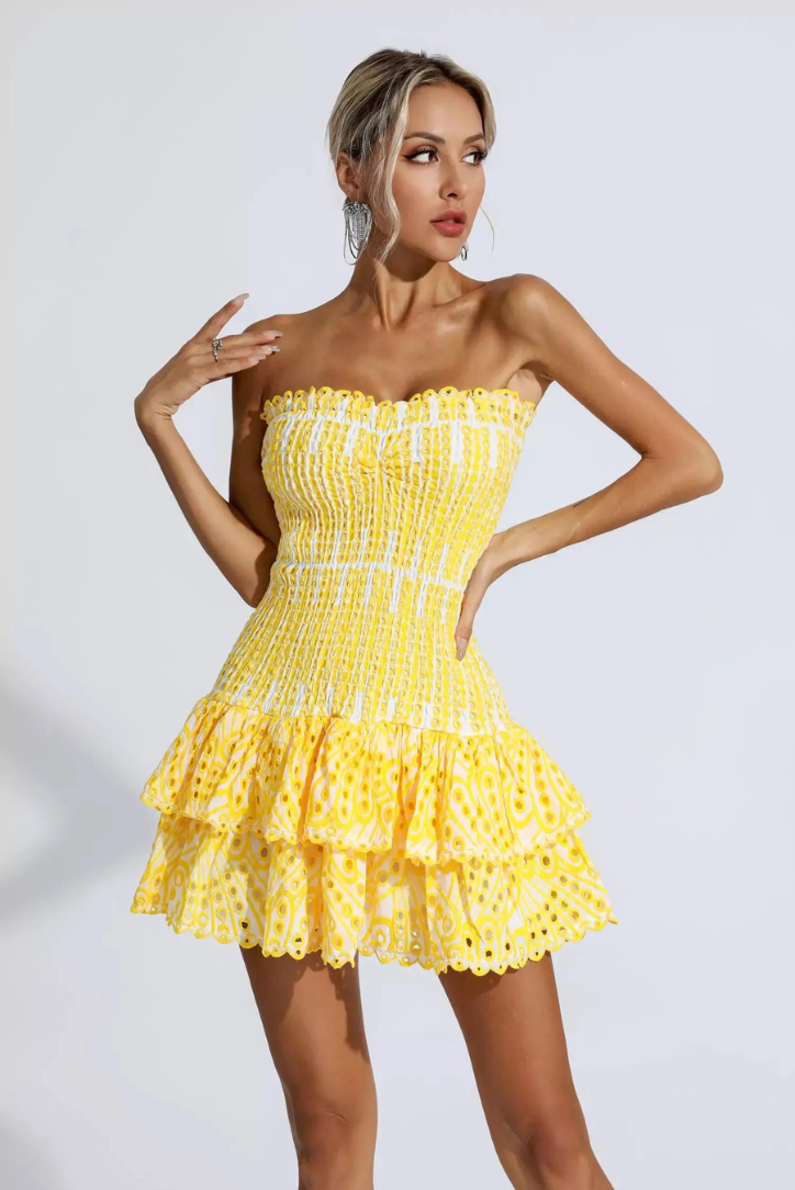 Anya - Ruffle Mini Dress