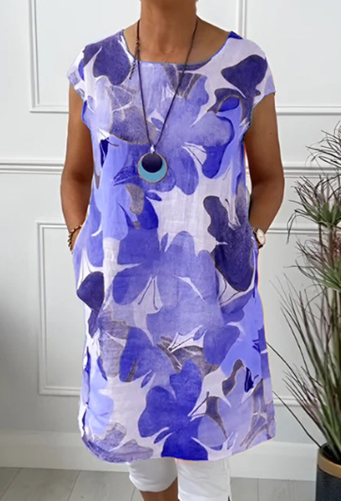 Maree - Comfortable dress with butterfly print