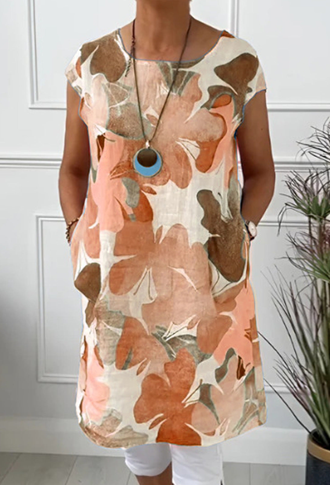 Maree - Comfortable dress with butterfly print