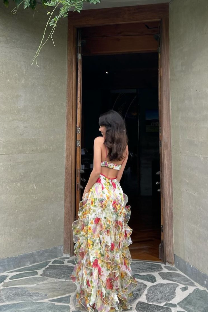 Saskia - Ruffle Maxi Dress