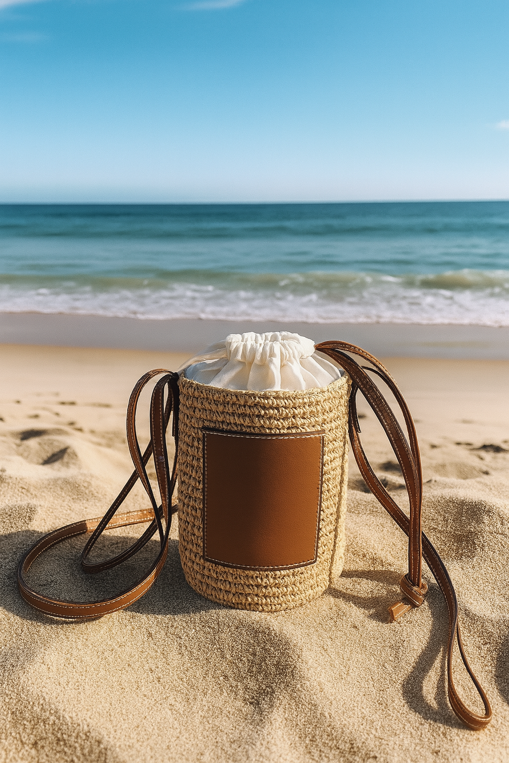 Jessica - Drawstring Cylinder Women's Shopping Bags