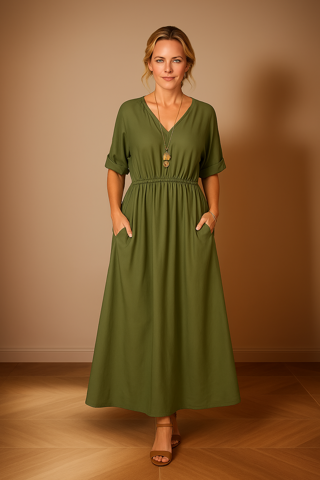 Angelica | Long summer dress in vintage style