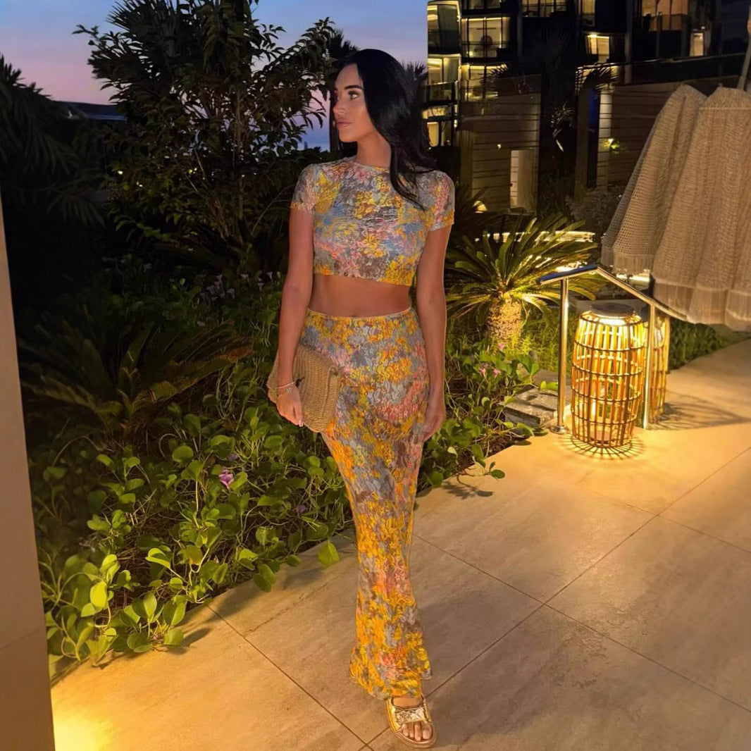 Amaris- Floral Print Two Piece Set