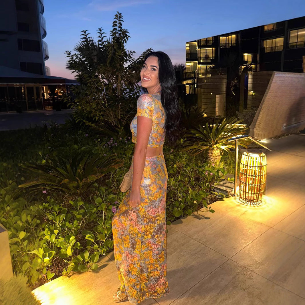 Amaris - Floral Print Two Piece Set