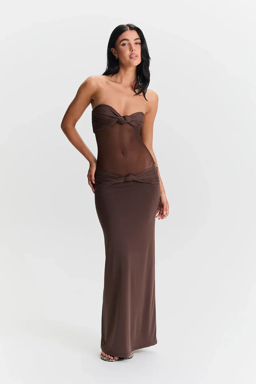 Zola - Detachable Straps Maxi Dress
