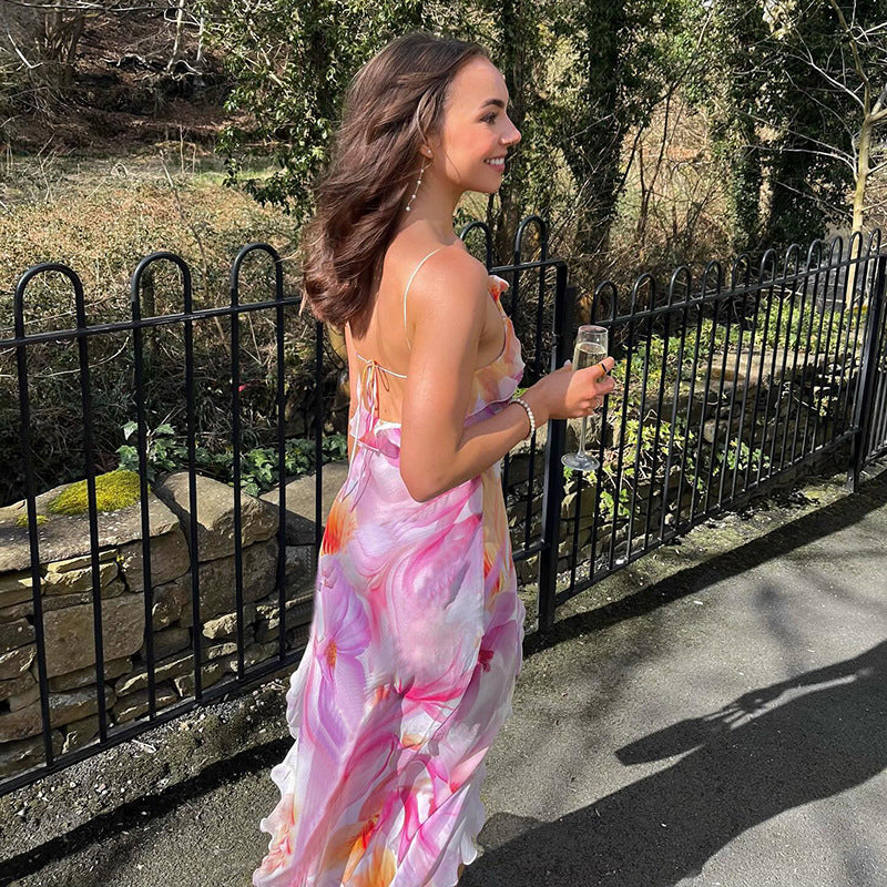 Nylah - Floral Ruffle Maxi Dress