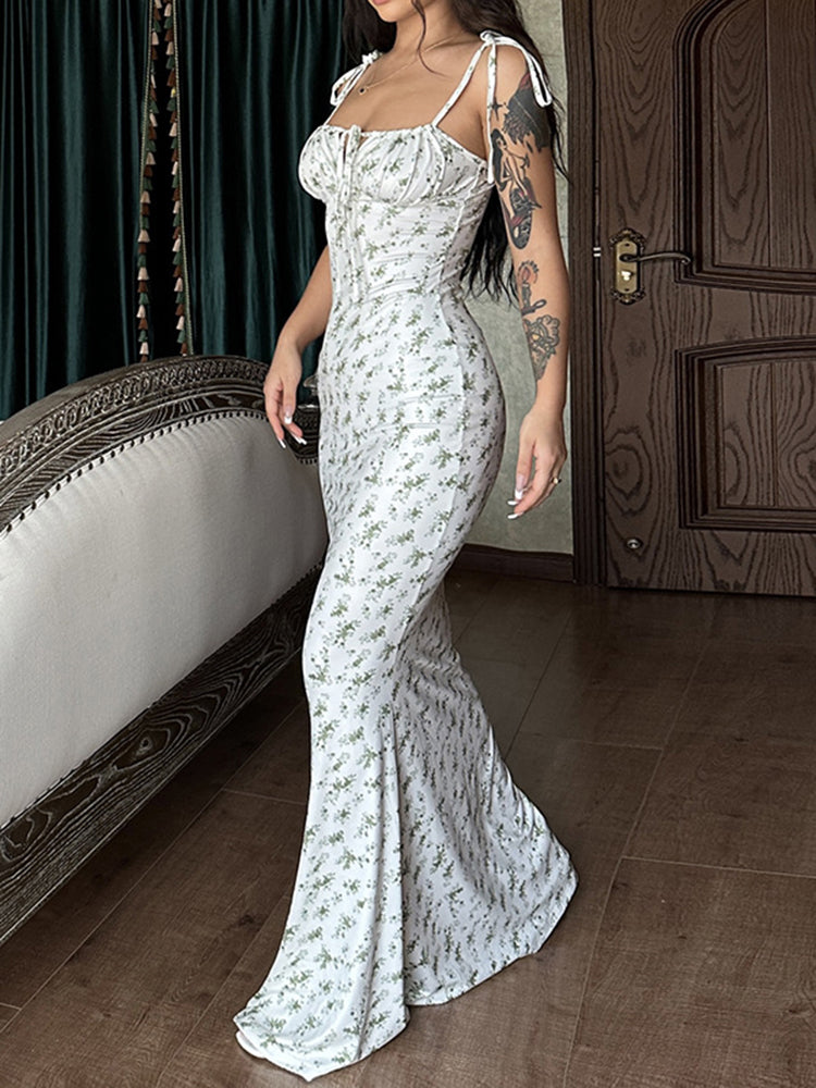 Aspasia - Floral maxi dress
