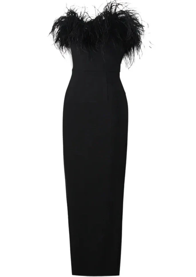 Anastasia - Luxurious Feather Dress