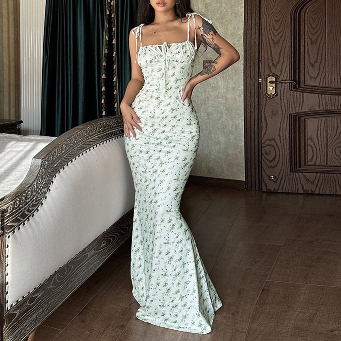 Aspasia - Floral maxi dress