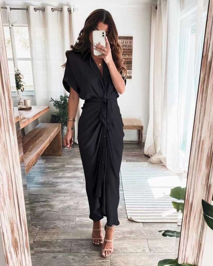 Maxine - Long button down dress for women