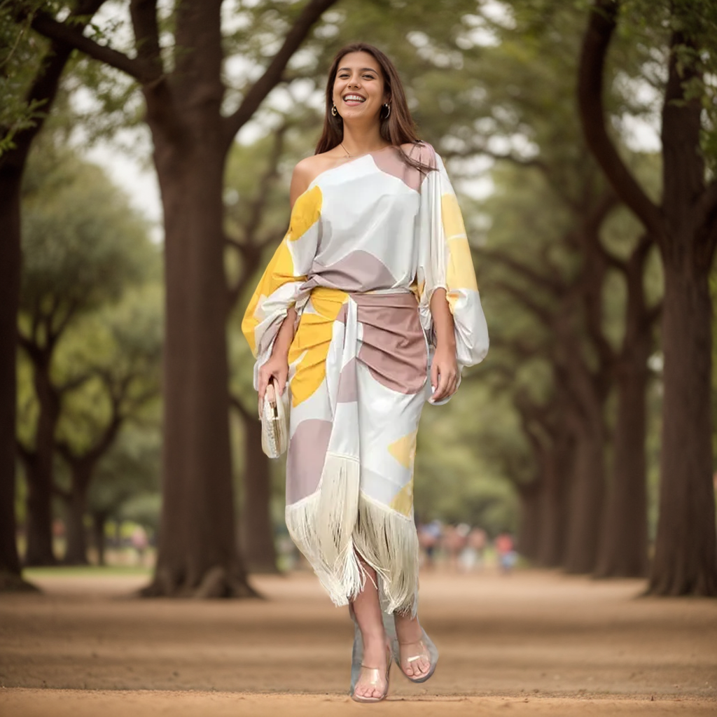 Solene - Two piece printed set