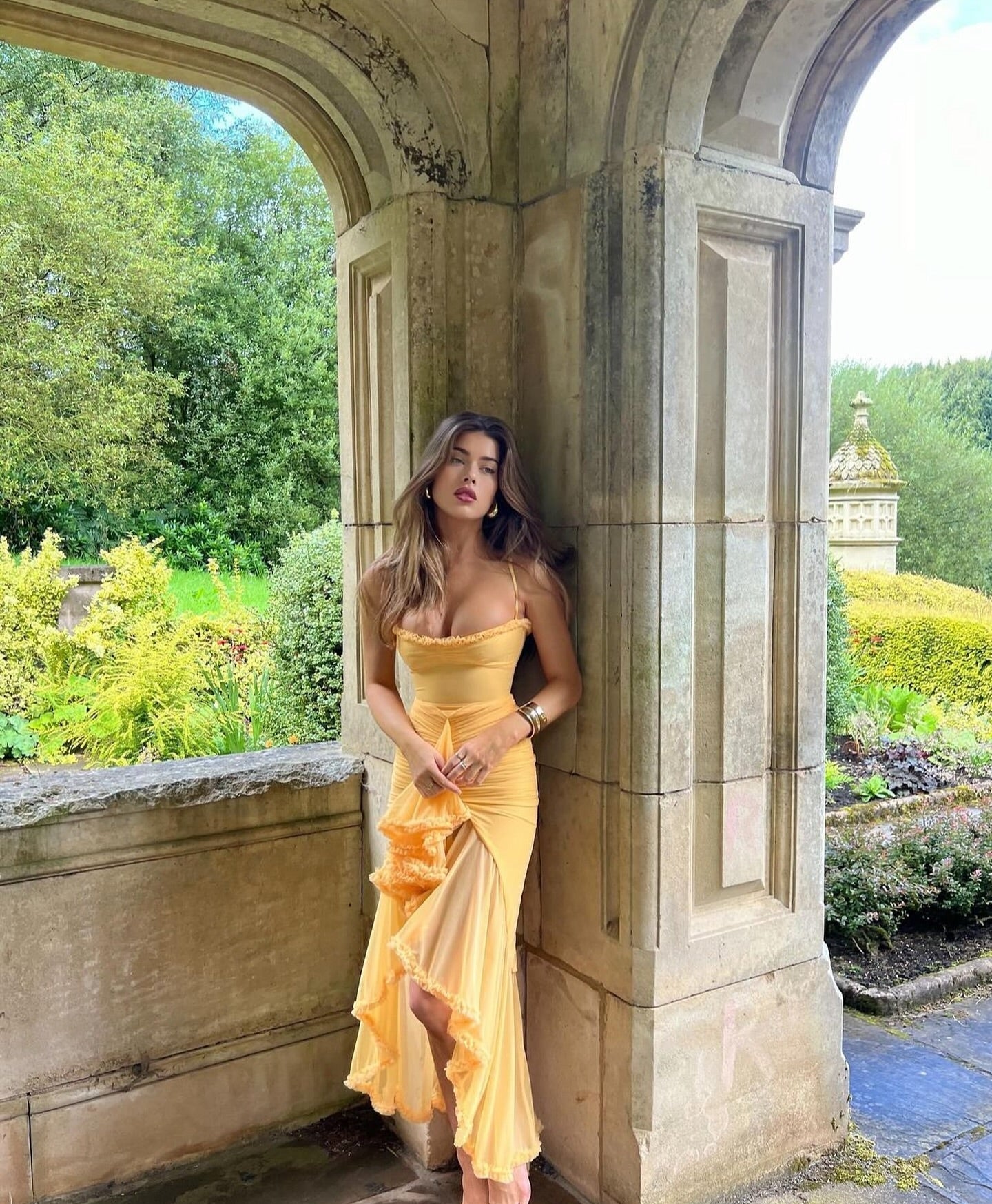 Ruby - Charming Ruffled Gown