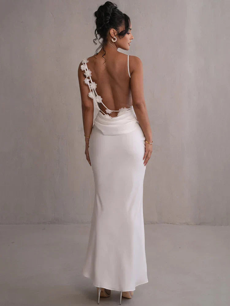 Azalea - Sleeveless Backless Maxi Dress