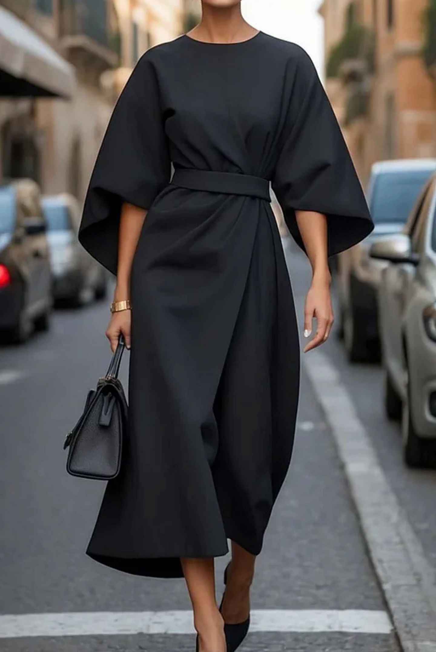 Jindiri - Elegant dress with belt