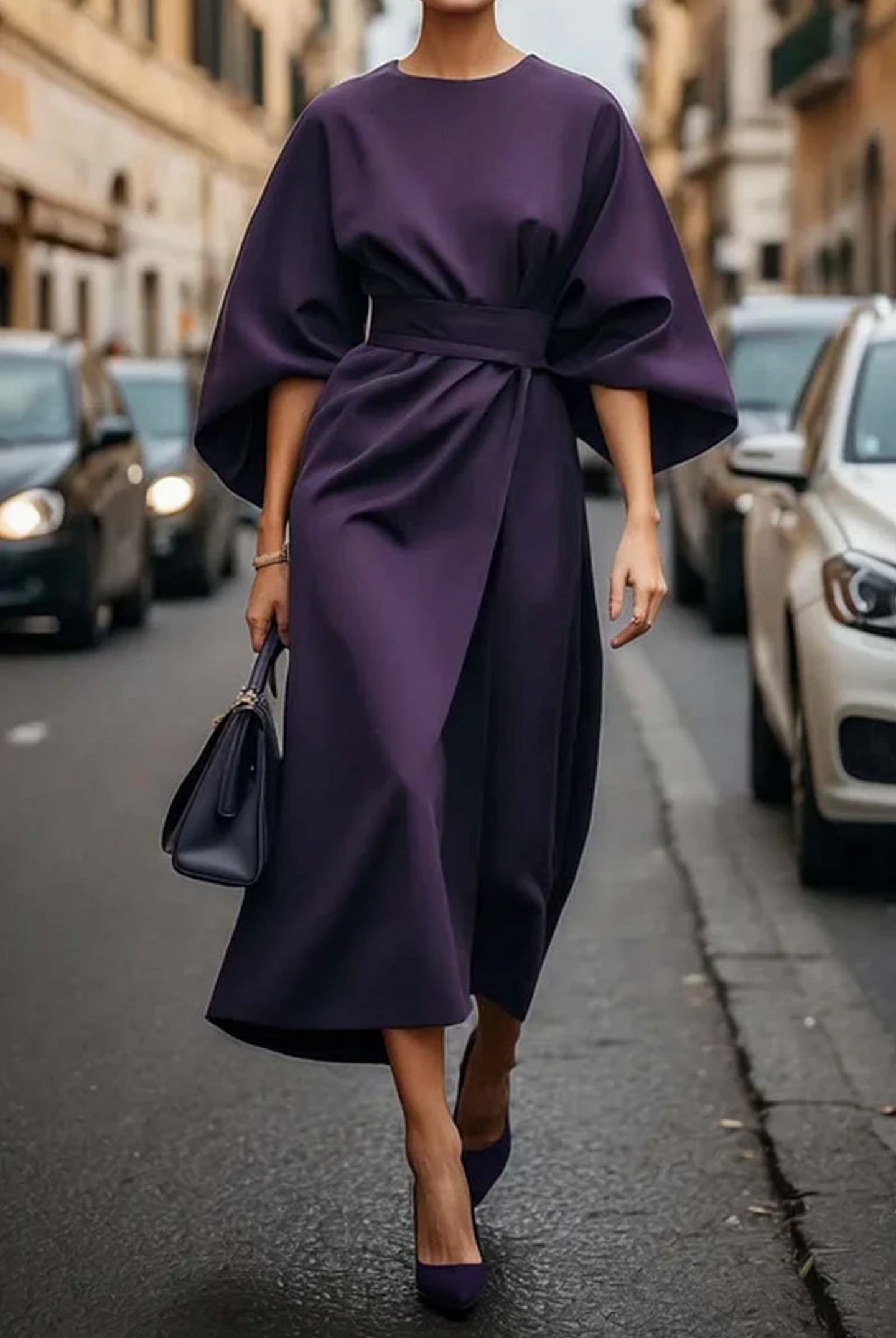 Jindiri - Elegant dress with belt