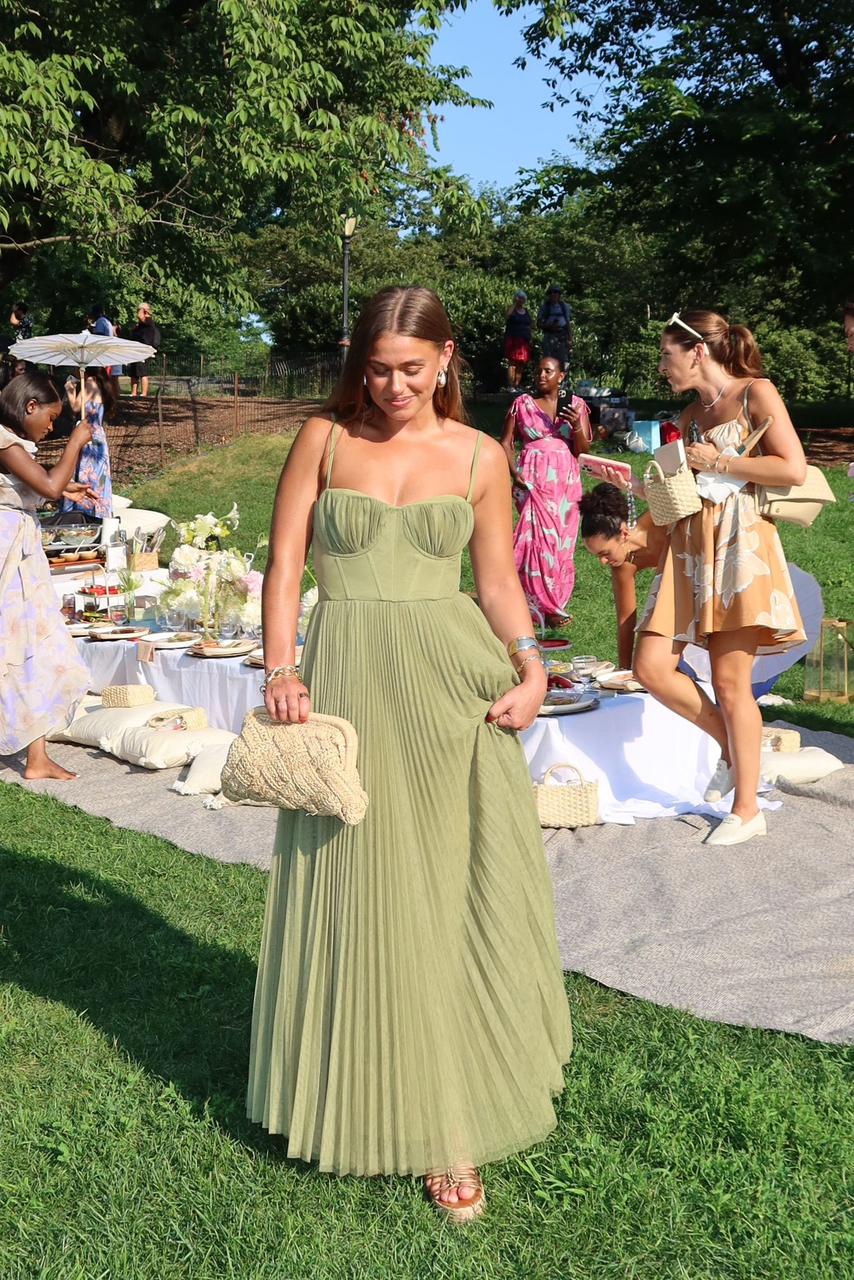 Hayley - Bustier Sleeveless Midi Dress