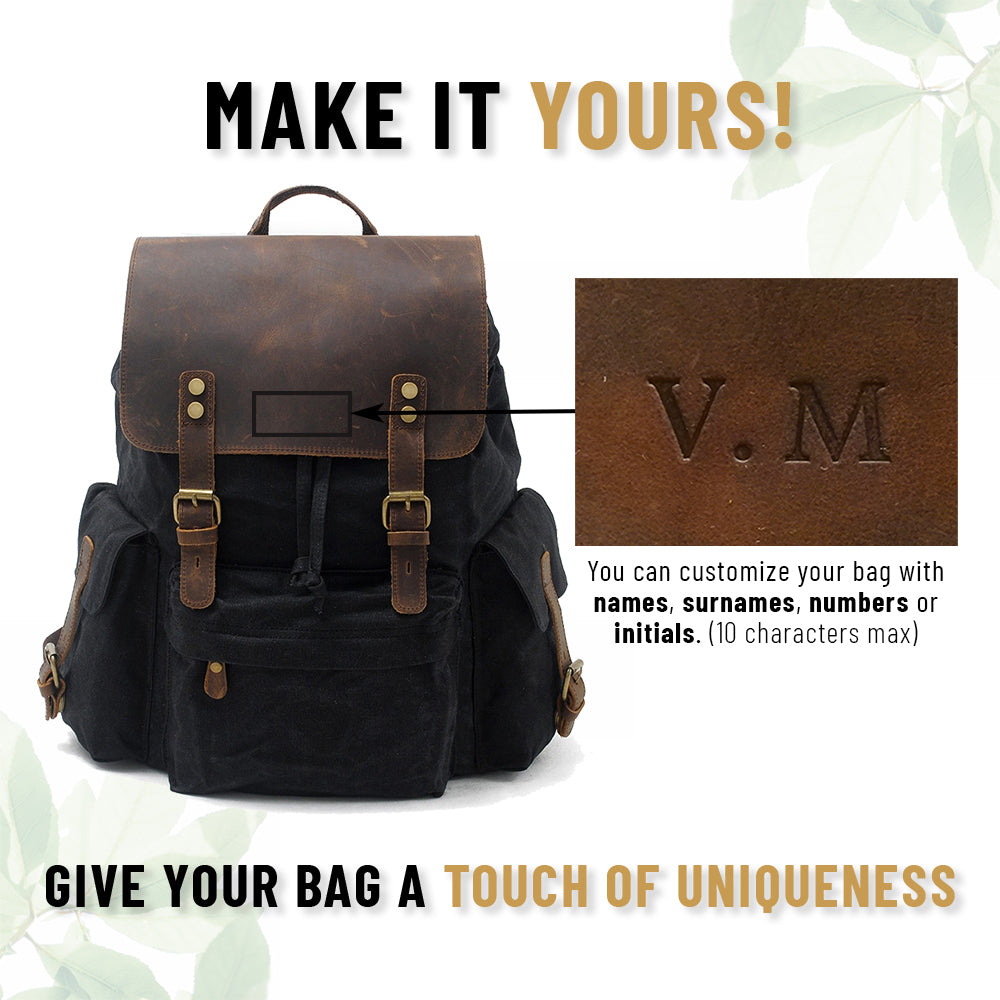 Blakea - Waxed canvas backpack