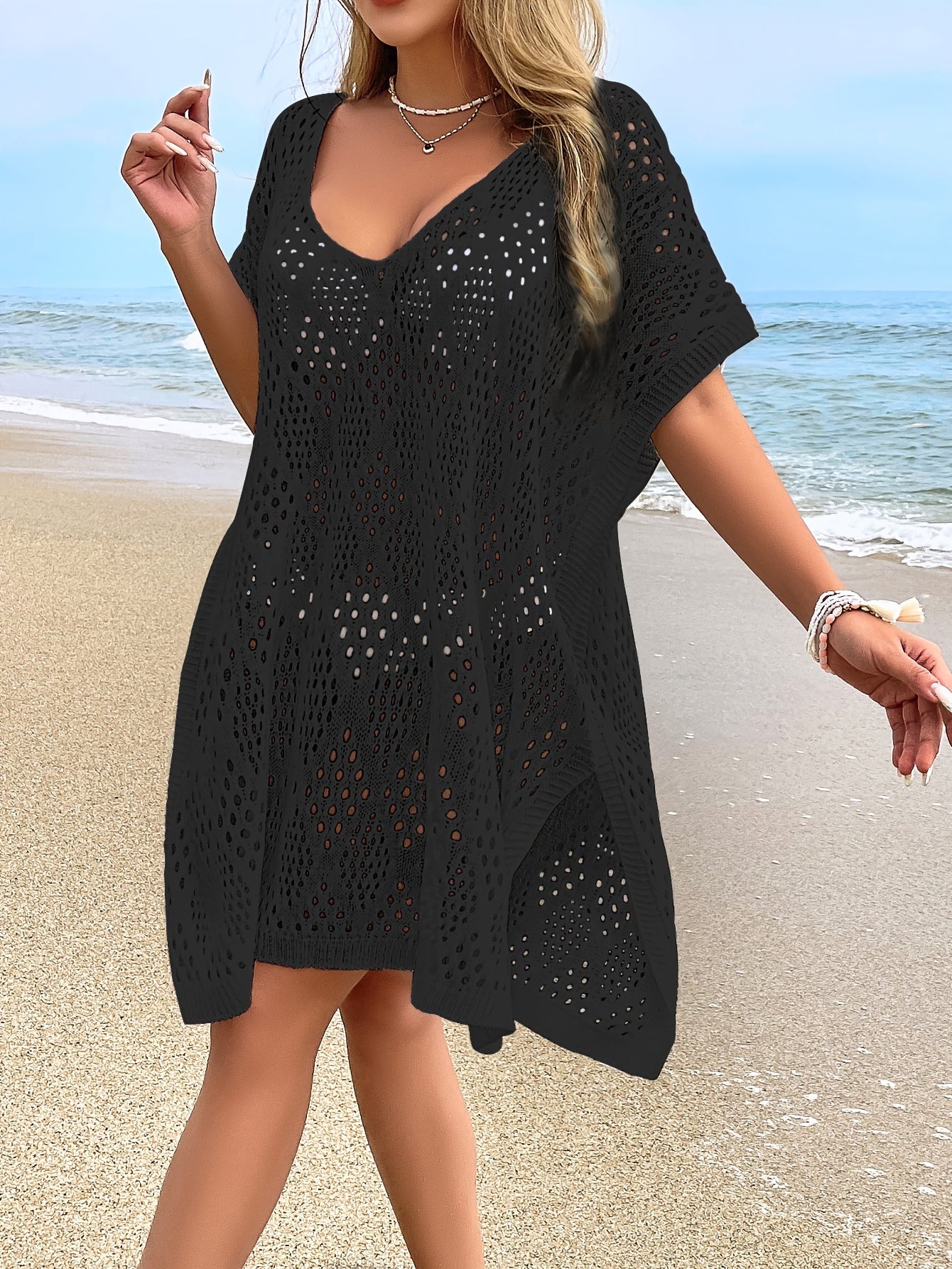 Noir Split Tunic