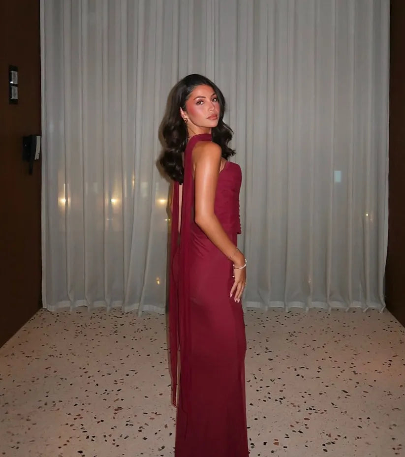 Aniyah - Strapless Bodycon Maxi Dress