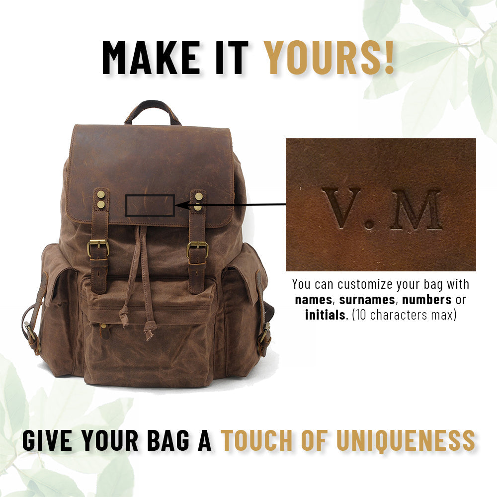 Blakea - Waxed canvas backpack