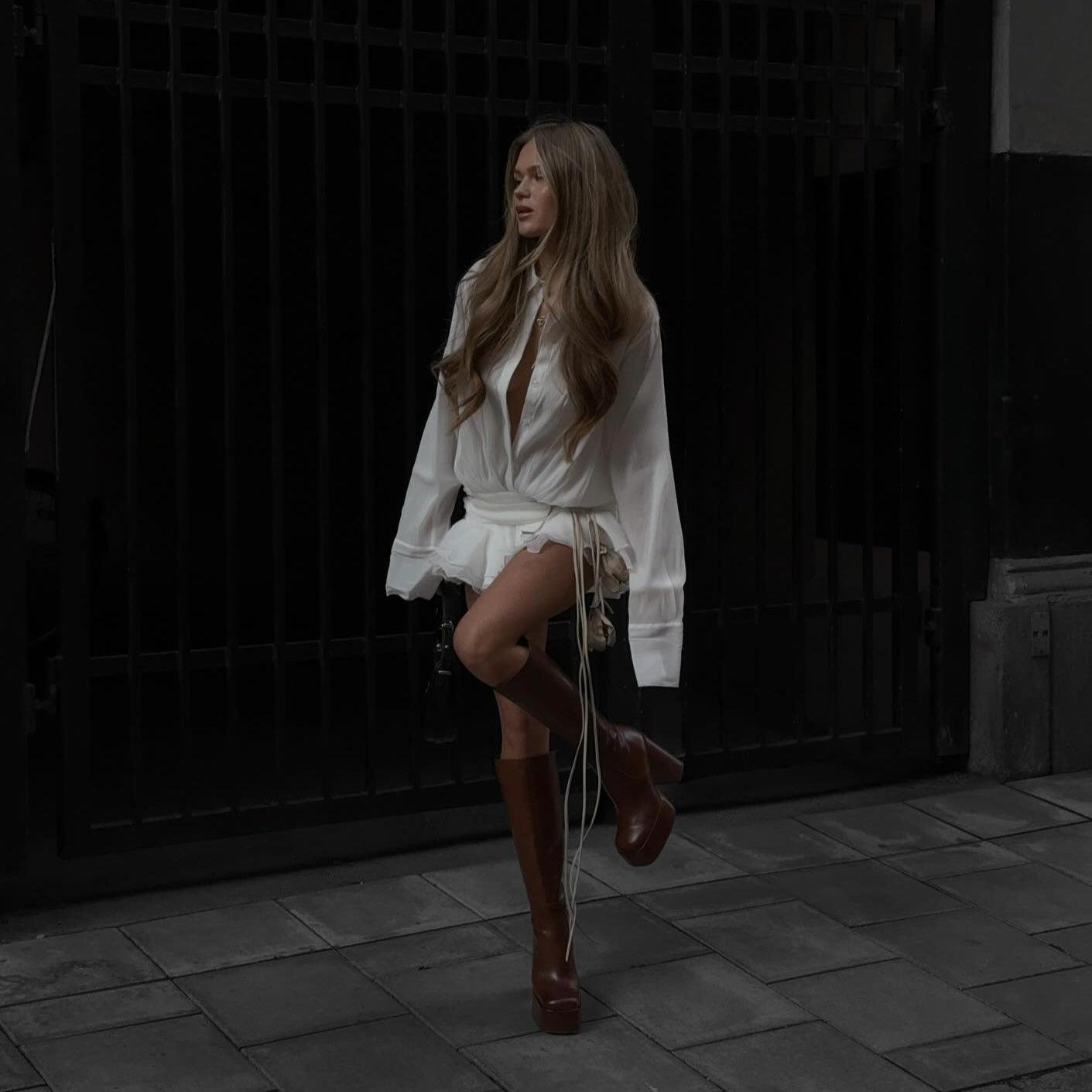 Brynlee - Pleated Mini Dress