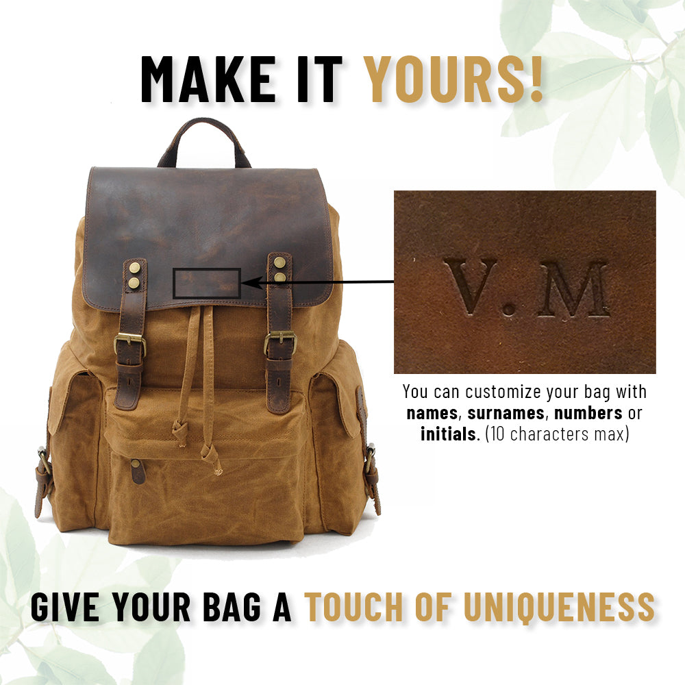 Blakea - Waxed canvas backpack