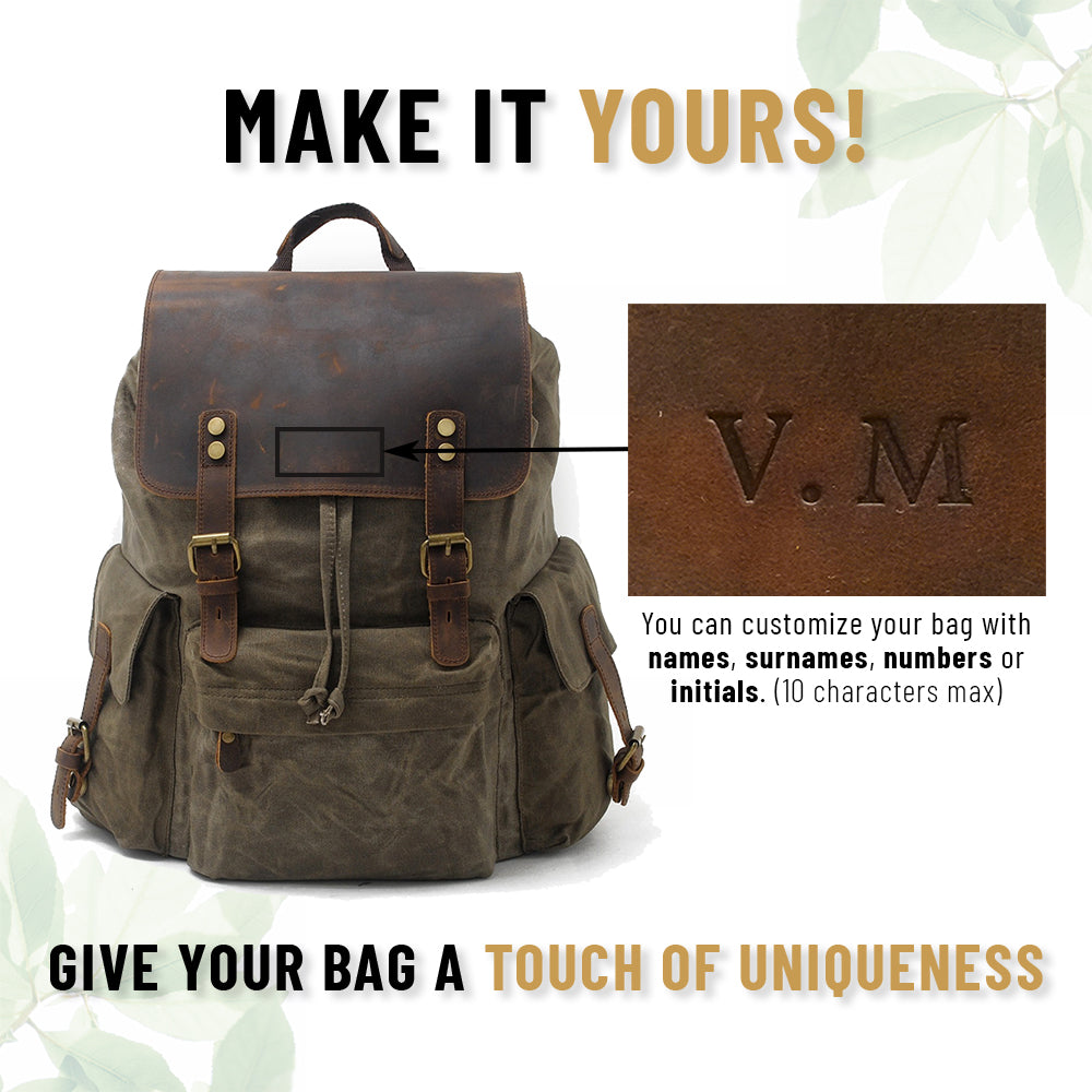 Blakea - Waxed canvas backpack