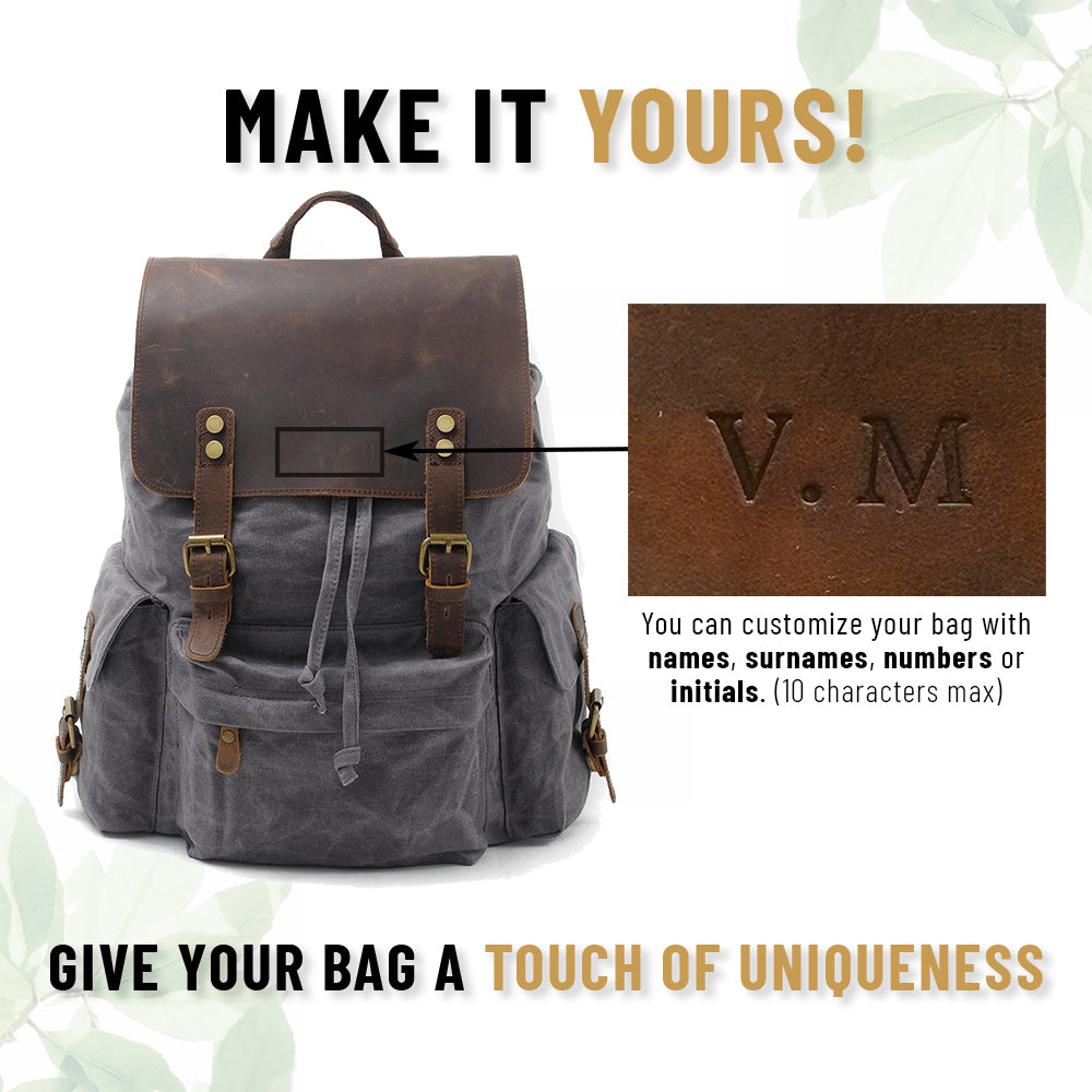 Blakea - Waxed canvas backpack