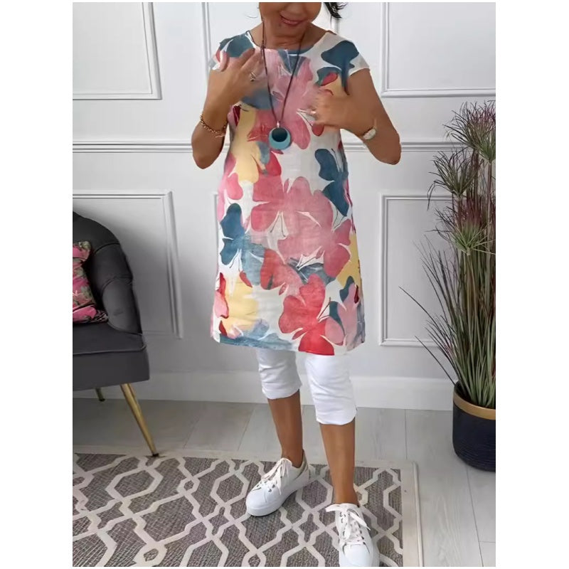 Maree - Comfortable dress with butterfly print