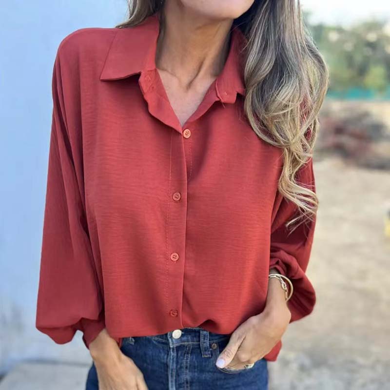 Mirandi - Chic blouse with velvet finish