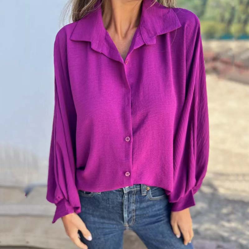 Mirandi - Chic blouse with velvet finish
