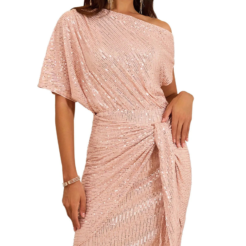 Svea - One shoulder classic dress