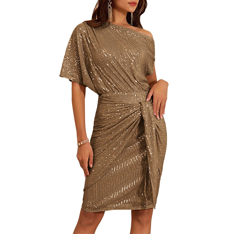 Svea - One shoulder classic dress