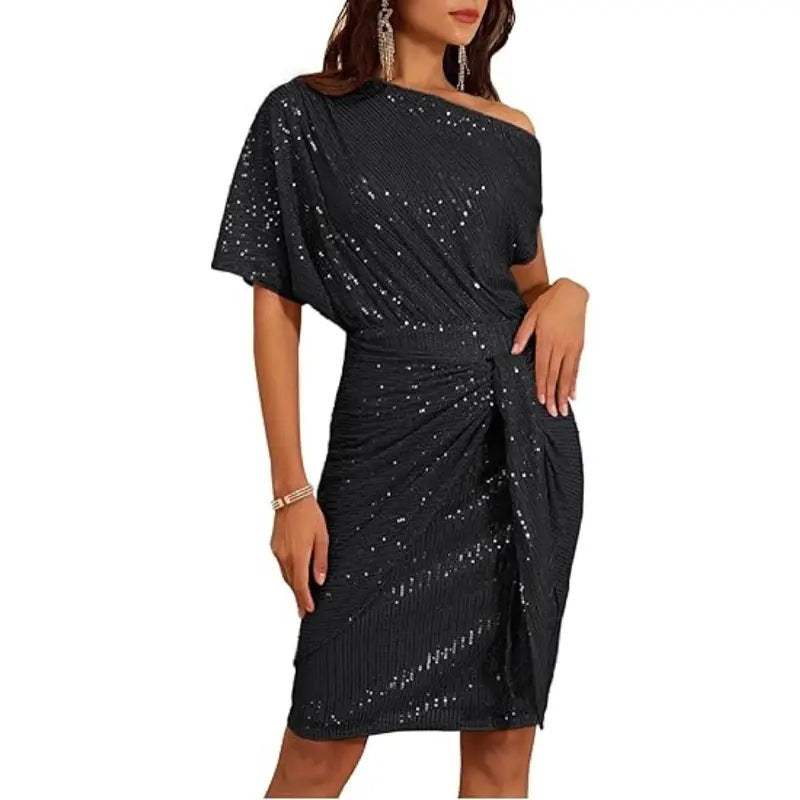 Svea - One shoulder classic dress