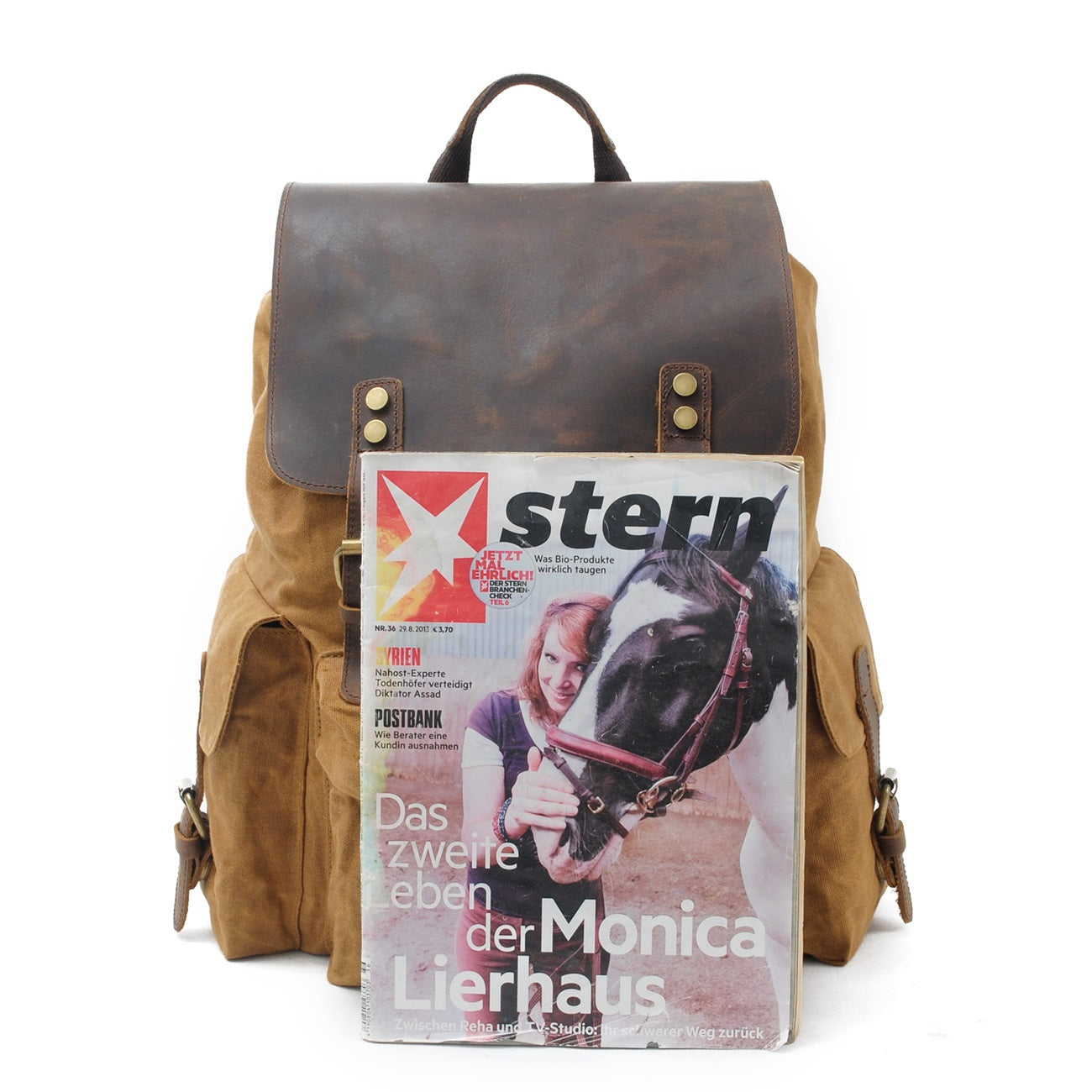 Blakea - Waxed canvas backpack